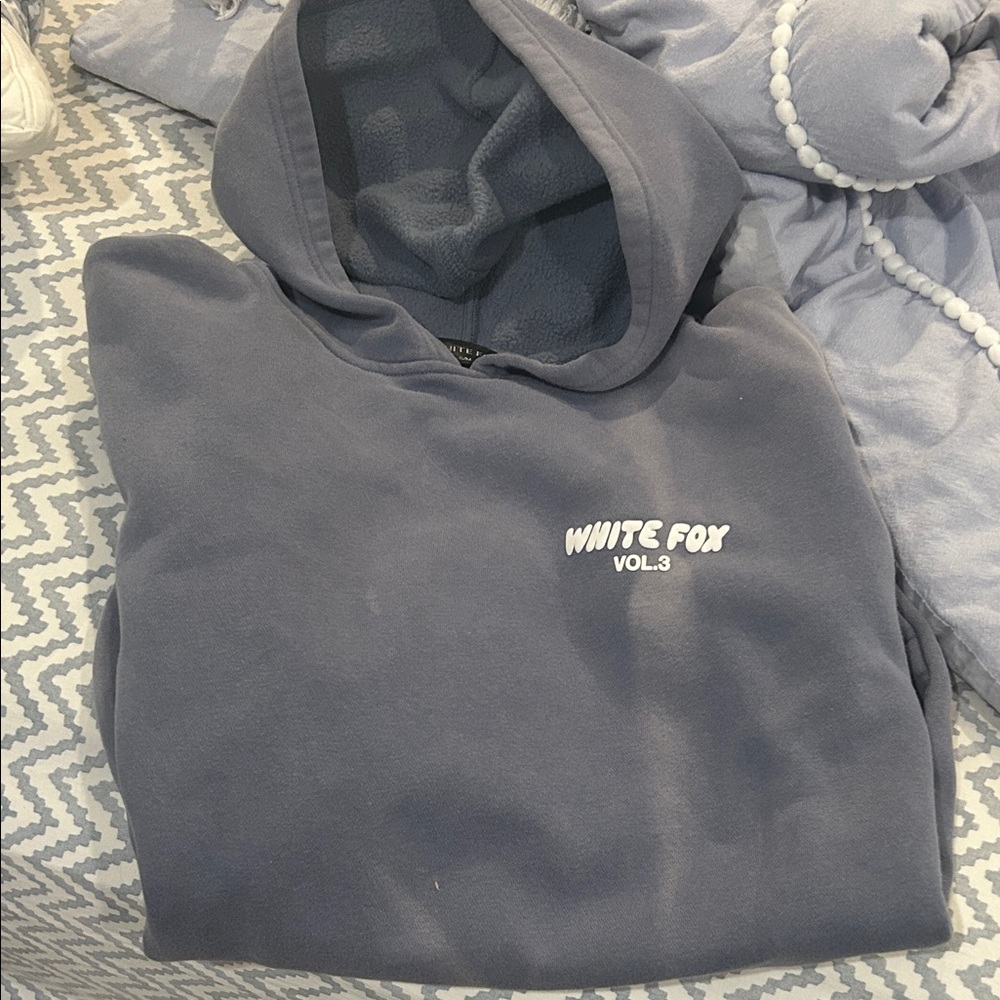 White Fox Boutique Blue Hoodie